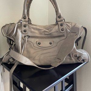 BALENCIAGA Agneau Classic Hardware City Bag